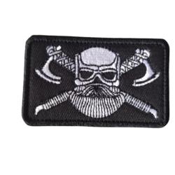 Patch Viking - Noir - velcro - Livraison gratuite