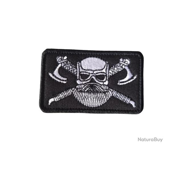 Patch Viking - Noir - velcro - Livraison gratuite