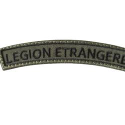 Patch L&eacute;gion &eacute;trang&egrave;re long - Kaki - velcro - Livraison gratuite