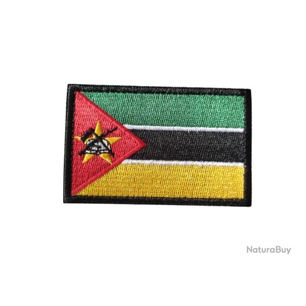 Patch Drapeau Mozambique - velcro - Livraison gratuite