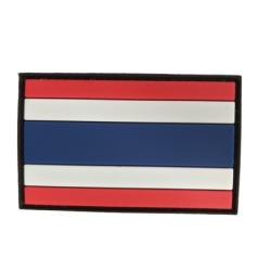Patch Drapeau Tha&iuml;lande - PVC - velcro - Livraison gratuite