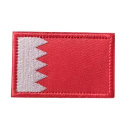 Patch Drapeau Bahre&iuml;n - velcro - Livraison gratuite