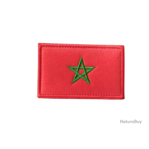 Patch Drapeau Maroc - velcro - Livraison gratuite