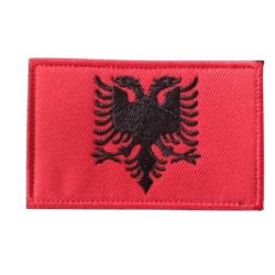 Patch Drapeau Albanie - velcro - Livraison gratuite