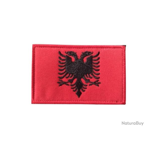 Patch Drapeau Albanie - velcro - Livraison gratuite