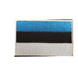 Patch Drapeau Estonie - velcro - Livraison gratuite