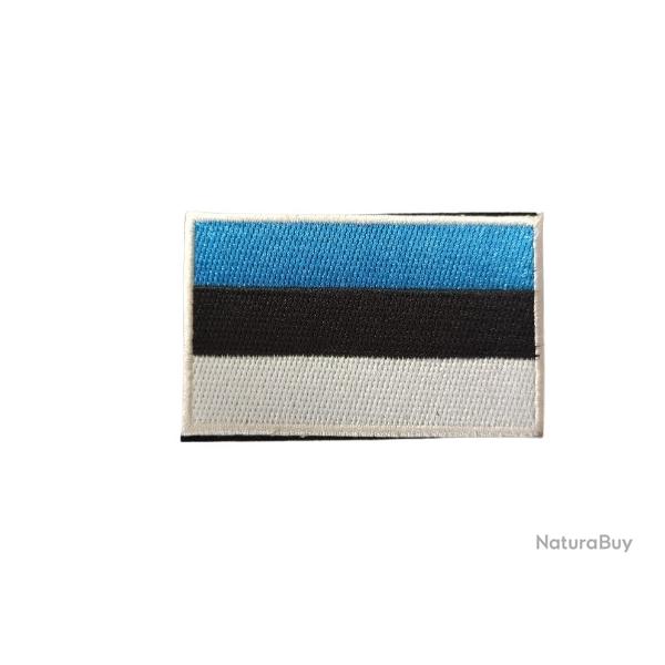Patch Drapeau Estonie - velcro - Livraison gratuite