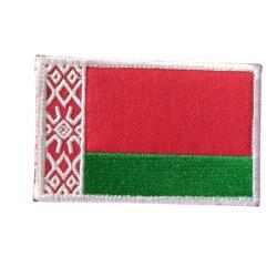Patch Drapeau Bi&eacute;lorussie - velcro - Livraison gratuite