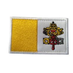 Patch Drapeau Vatican - velcro - Livraison gratuite
