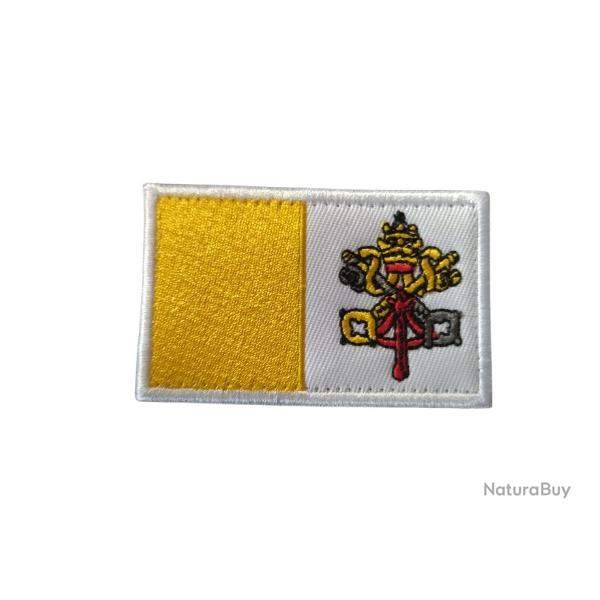 Patch Drapeau Vatican - velcro - Livraison gratuite
