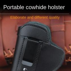 &Eacute;tui pour pistolet en cuir v&eacute;ritable - Gaucher