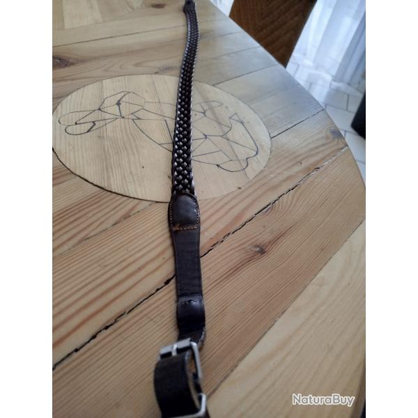 bretelle fusil cuir tress�
