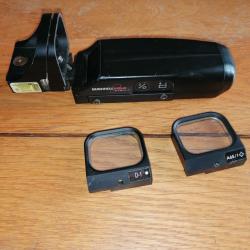 Point rouge holosight generation 1 avec 2 reticules, 1 point rouge et 1 circle dot