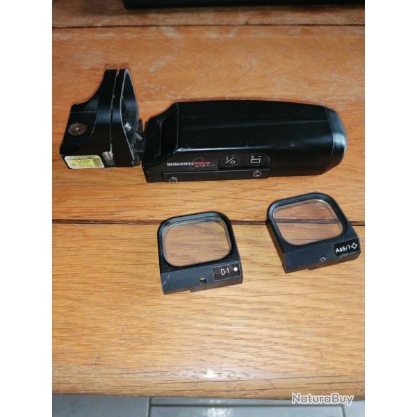 Point rouge holosight generation 1 avec 2 reticules, 1 point rouge et 1 circle dot