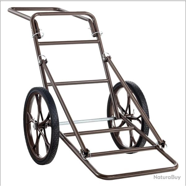 Chariot � Gibier VEVOR 227 kg Pliable 2 Grandes Roues Increvables Tout Terrain Chasse
