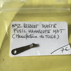 VENDU PAR LE-CUIRASSIER N&deg;2 RESSORT DE S&Ucirc;RET&Eacute; FUSIL HAMMERLESS MAT MANUFACTURE DE TULLES