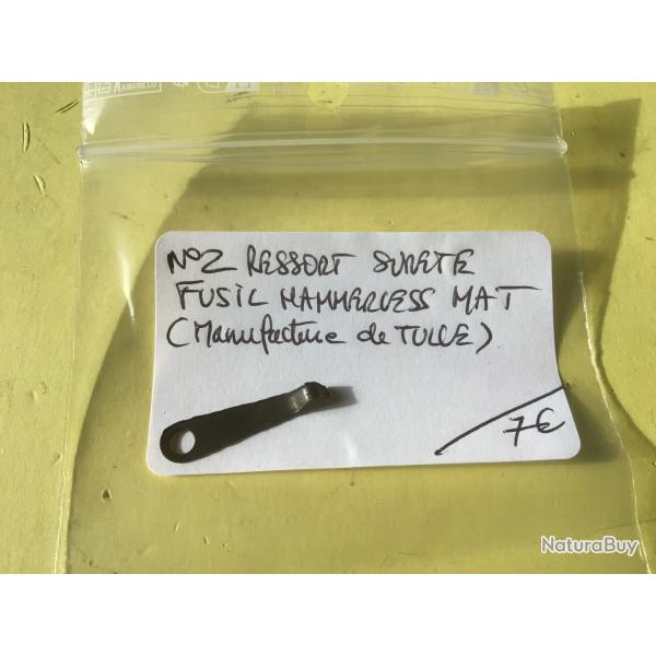 VENDU PAR LE-CUIRASSIER N�2 RESSORT DE S�RET� FUSIL HAMMERLESS MAT MANUFACTURE DE TULLES