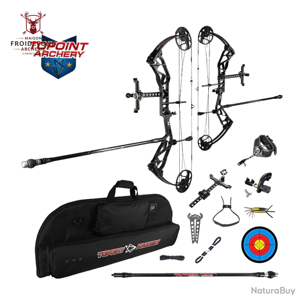 Arc � poulie T1 Target Package - Topoint - ANODIZED GREY / Gaucher