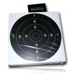 Wahoo ! LOT DE 100 CENTRE DE CIBLES C50 CENTRE NOIR 21X21