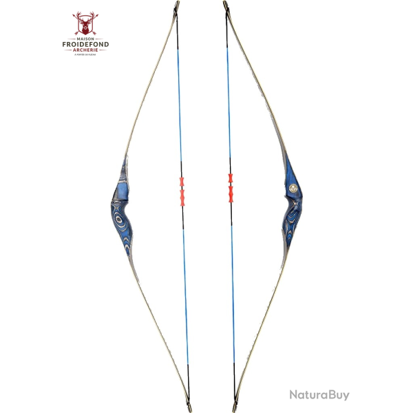 Arc hybride Little Hawk 36" - Old Mountain - 15# / Bleu