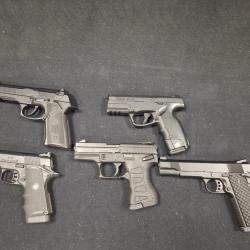 Lot de pistolet &agrave; plomb CO2, Cal. 4,5 mm BBs -  sans prix de r&eacute;serve !!