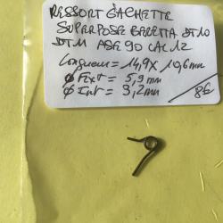 VENDU PAR LE-CUIRASSIER RESSORT DE GACHETTE FUSIL SUPERPOSE BERETTA DT 10 DT 11 ASE 90 CAL 12