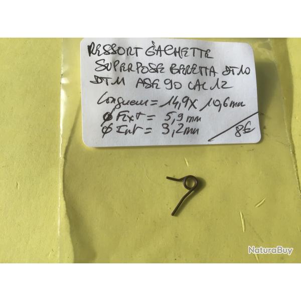 VENDU PAR LE-CUIRASSIER RESSORT DE GACHETTE FUSIL SUPERPOSE BERETTA DT 10 DT 11 ASE 90 CAL 12