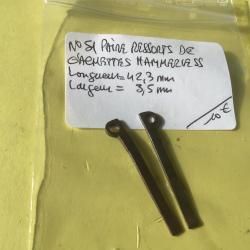 VENDU PAR LE-CUIRASSIER N&deg;51 PAIRE DE RESSORTS GACHETTE HAMMERLEES FUSIL  CAL 12
