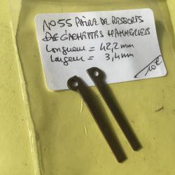 VENDU PAR LE-CUIRASSIER N&deg;55 PAIRE DE RESSORTS GACHETTE HAMMERLEES FUSIL  CAL 12