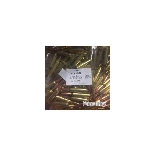 CARTOUCHES PPU 6,5x55 SUEDOIS FMJ BT x100