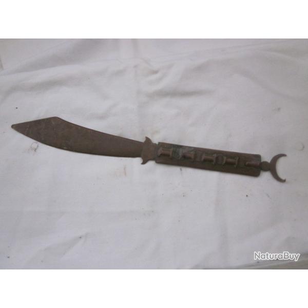 souvenir coupe papier m�tal  cuivre  WW1