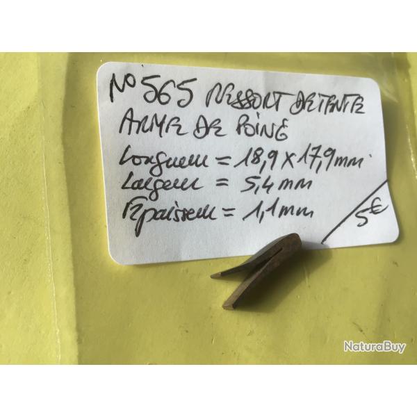 VENDU PAR LE-CUIRASSIER N� 565 RESSORT DE DETENTE ARMES DE POING