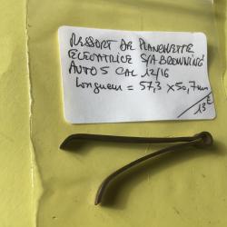 VENDU PAR LE-CUIRASSIER  RESSORT DE PLANCHETTE &Eacute;L&Eacute;VATRICE S/A BROWNING AUTO 5  AL 12/16