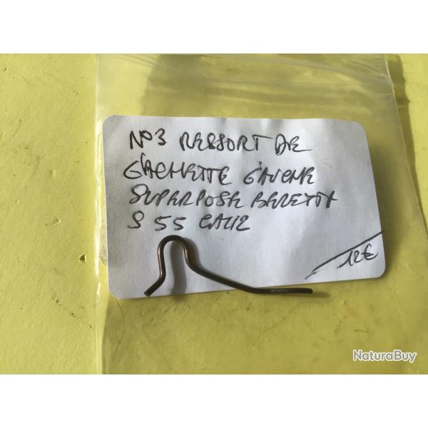 VENDU PAR LE-CUIRASSIER  N� 3 RESSORT DE GACHETTE GAUCHE SUPERPOS� BERETTA S55 CAL 12
