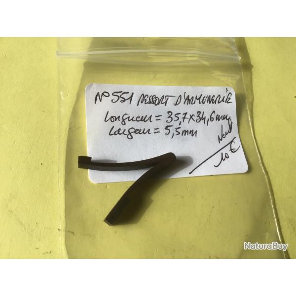 VENDU PAR LE-CUIRASSIER  N� 551  RESSORT D'ARMURERIE