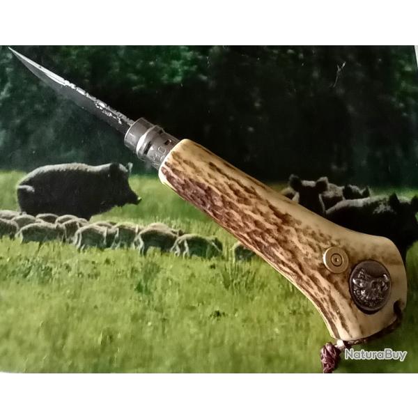 Couteau de poche Opinel 10 bois de cerf