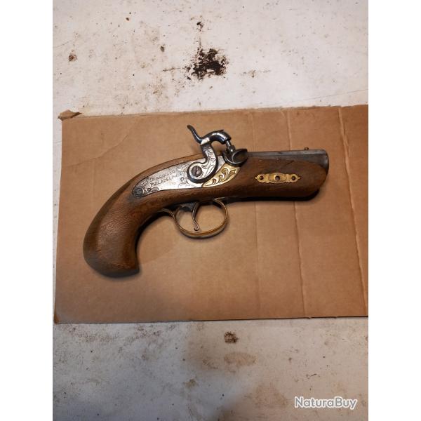 Pistolet Derringer Philadelphia espagnole Poudre Noire