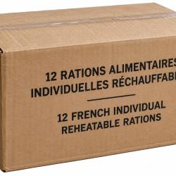Carton de 12 rations alimentaires individuelles r&eacute;chauffables