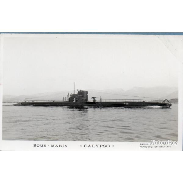 Carte postale ancienne sous-marin Calypso -N�8909