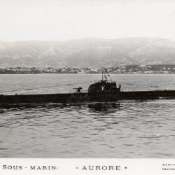 Carte postale ancienne sous-marin Aurore -N&deg;8910