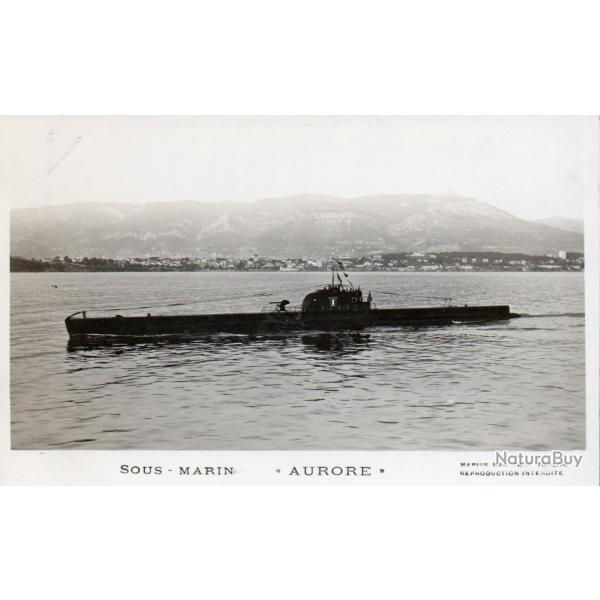 Carte postale ancienne sous-marin Aurore -N�8910