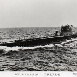 Carte postale ancienne - Sous-marin Or&eacute;ade - Photographie Marius Bar Toulon -N&deg;8911