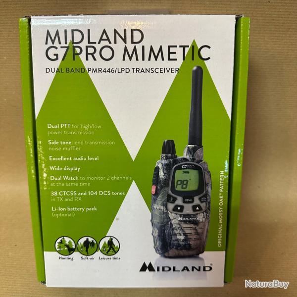 Talkie Walkie MIDLAND G7 PRO Mimetic Mossy Oak