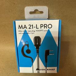 Microphone avec oreillette int&eacute;gr&eacute;e MIDLAND MA 21 L Pro