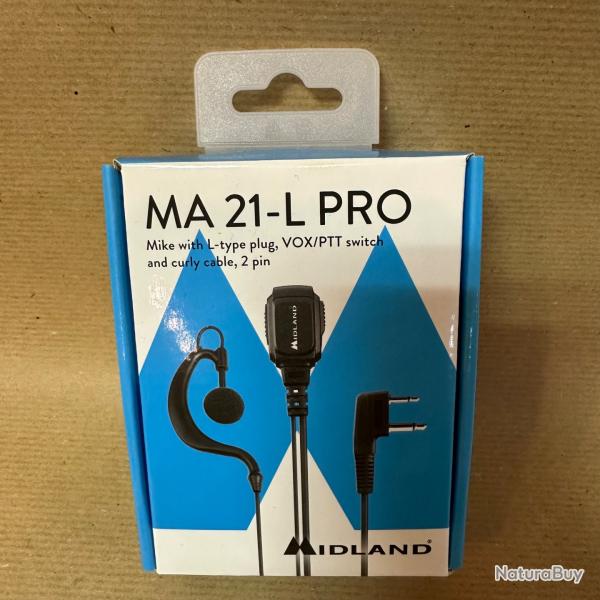 Microphone avec oreillette int�gr�e MIDLAND MA 21 L Pro