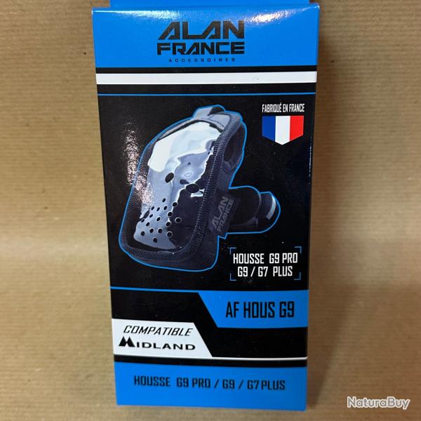 Housse noire en cuir  pour MIDLAND G9/G9 Pro et G7 Pro avec clip ceinture