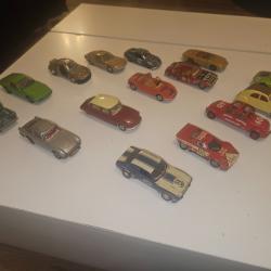 Lot 15 Voitures Miniatures Vintage 1/43e - Dinky, Mebetoys, Corgi, Solido