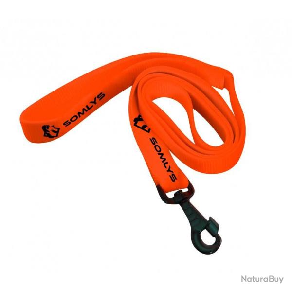 LAISSE PLATE ORANGE 1.20M