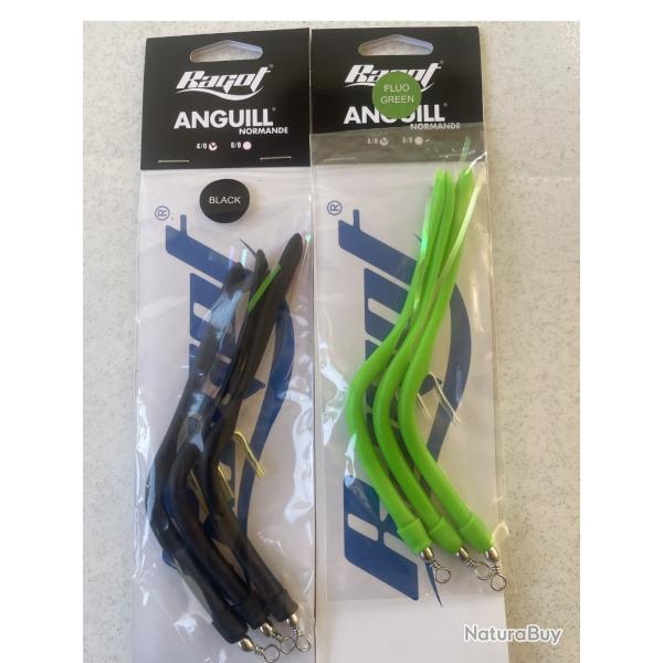 Lot 2 Ragot Anguill 4/0 - Noir + Vert Fluo - REF RG7221009 & RG7221011