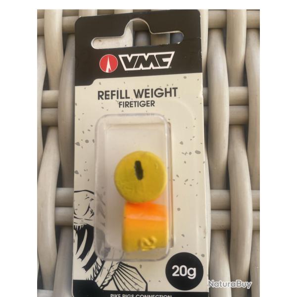 VMC refillweight firetiger 20 g - blister de 2 - neuf - r�f pikeftw0020m1